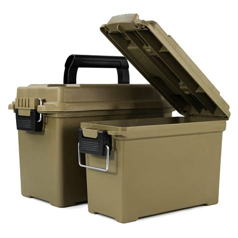 plastic ammo box vs metal ammo box|compact ammo storage.